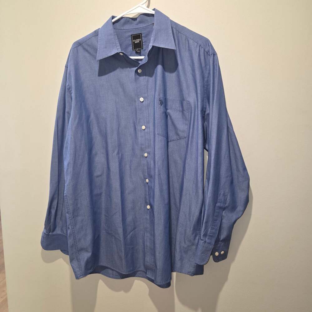 U.S. Polo Assn. Long Sleeve Button-Down Dress Shirt